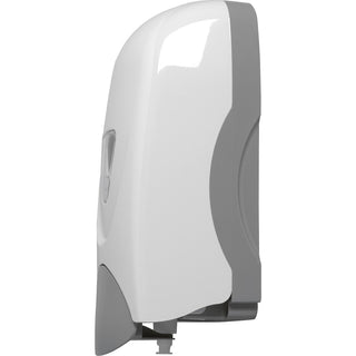 Genuine Joe Foam-Eeze Foam Soap Dispenser - Manual - 1.06 quart Capacity - Refillable, Site Window, Durable - White, Gray - 12 / Carton