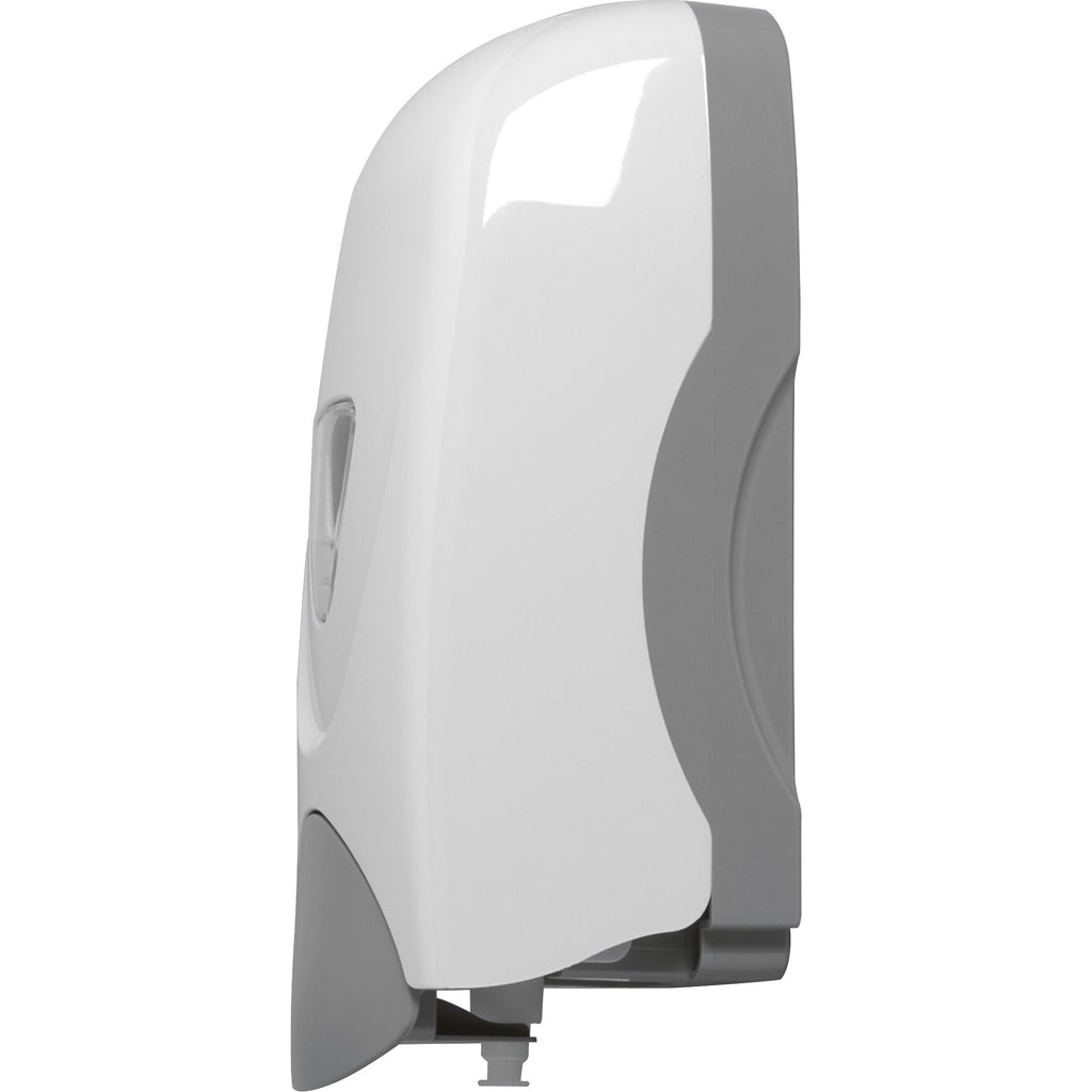 genuine-joe-foam-eeze-foam-soap-dispenser-manual-106-quart-capacity-refillable-site-window-durable-white-gray-12-carton_gjo08950ct - 3