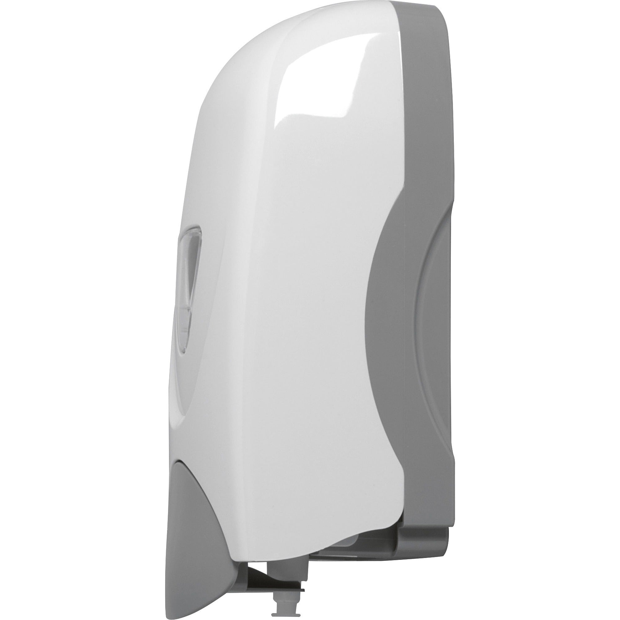 genuine-joe-foam-eeze-foam-soap-dispenser-manual-106-quart-capacity-refillable-site-window-durable-white-gray-12-carton_gjo08950ct - 3