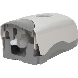 Genuine Joe Foam-Eeze Foam Soap Dispenser - Manual - 1.06 quart Capacity - Refillable, Site Window, Durable - White, Gray - 12 / Carton