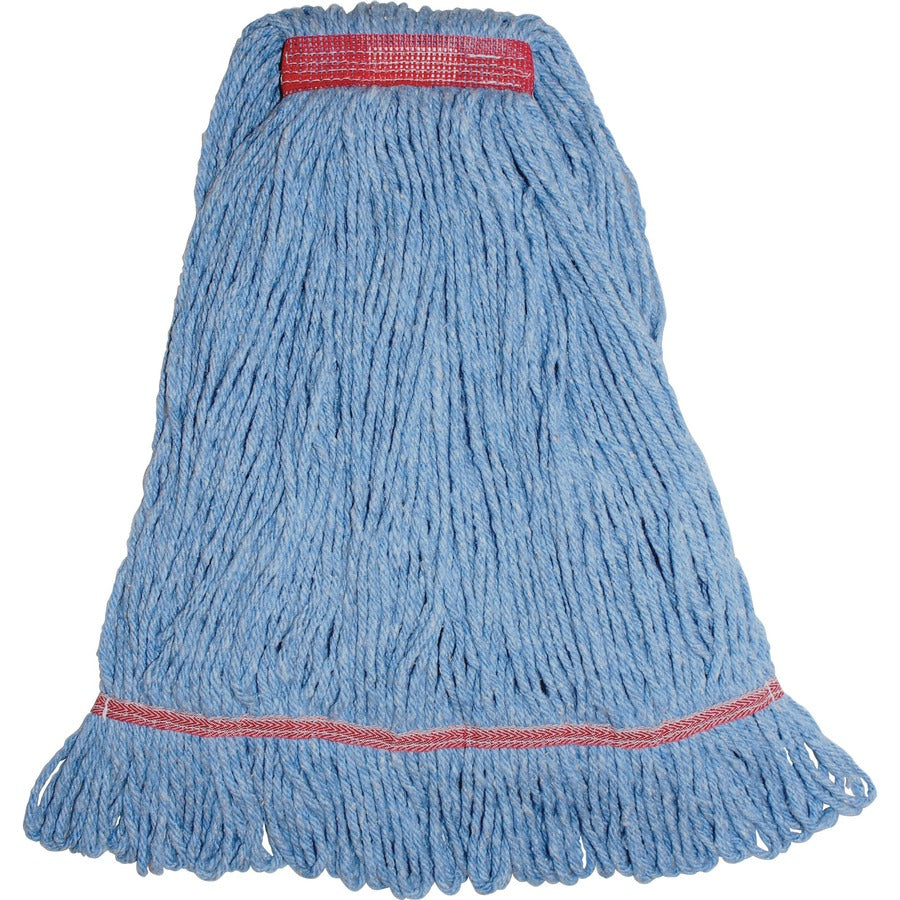 Genuine Joe Narrow Band Large Mophead - Large - Rayon, Cotton - 12 / Carton