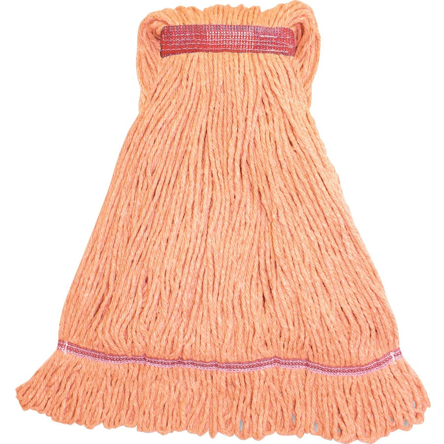 Genuine Joe Narrow Band Large Mophead - Rayon, Cotton - 12 / Carton