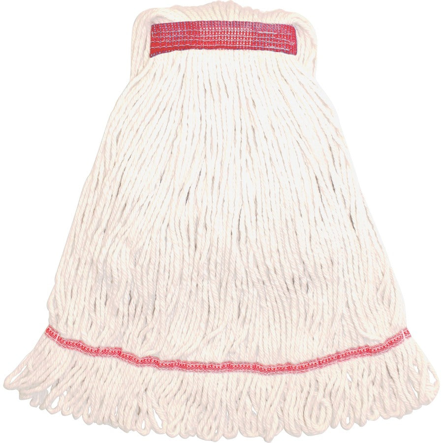 Genuine Joe Narrow Band Large Mophead - Rayon, Cotton - 12 / Carton