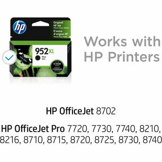HP 952XL, (F6U19AN) High-Yield Black Original Ink Cartridge