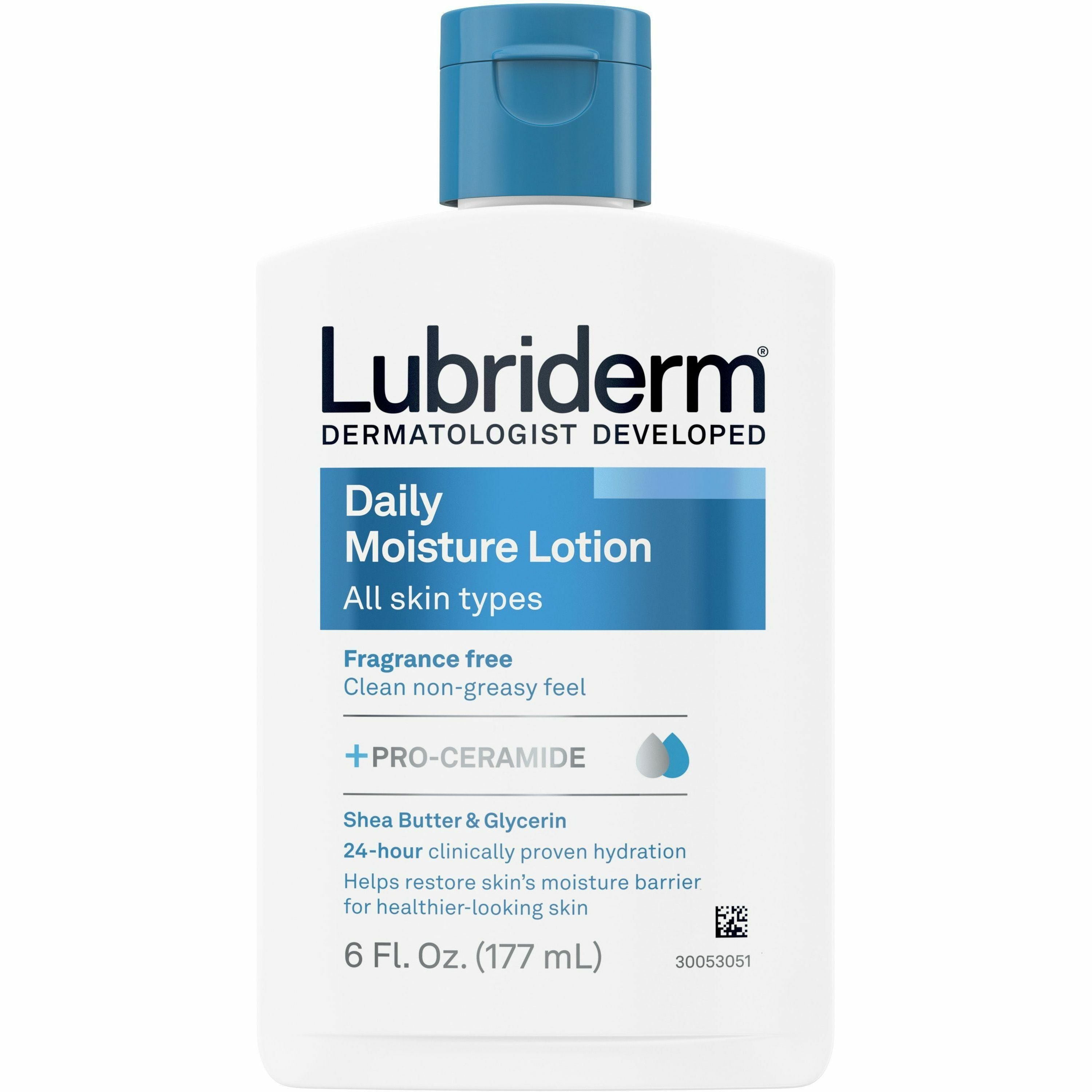 lubriderm-daily-moisture-skin-lotion-lotion-6-fl-oz-non-fragrance-flip-top-dispenser-for-dry-skin-applicable-on-hand-and-body-fragrance-free-moisturising-non-greasy-1-each_joj48826 - 1