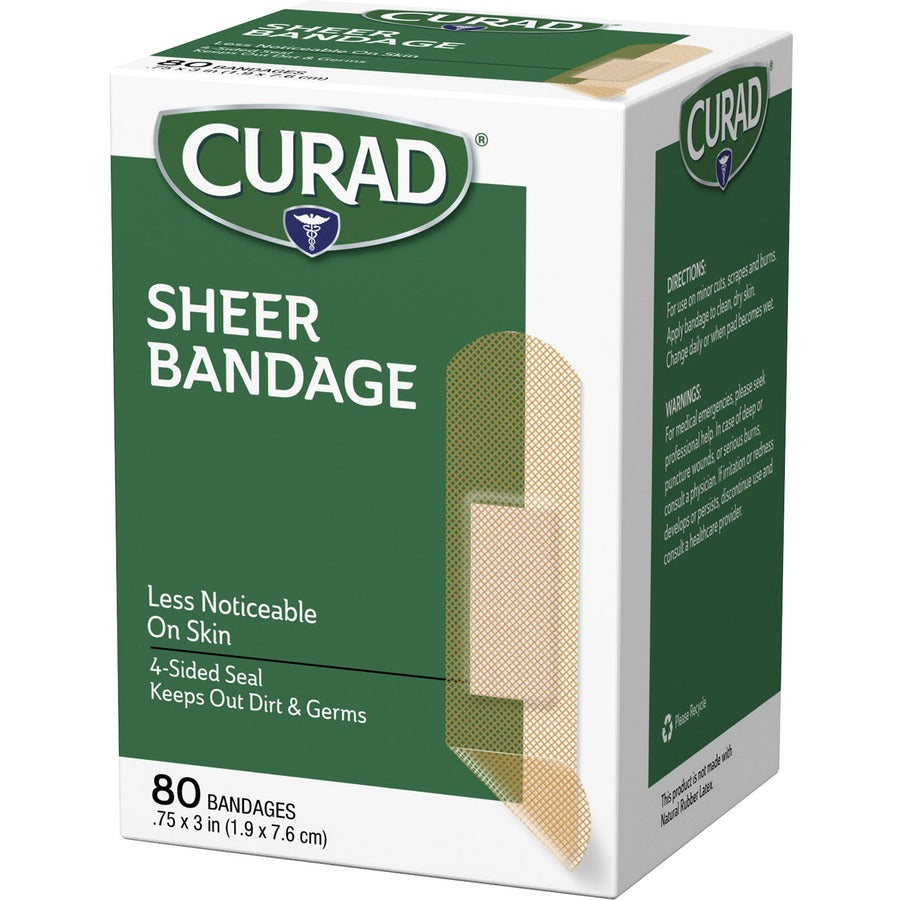 curad-sheer-bandage-strips-075-x-3-80-box-sheer-clear-fabric_miicur02279rb - 5