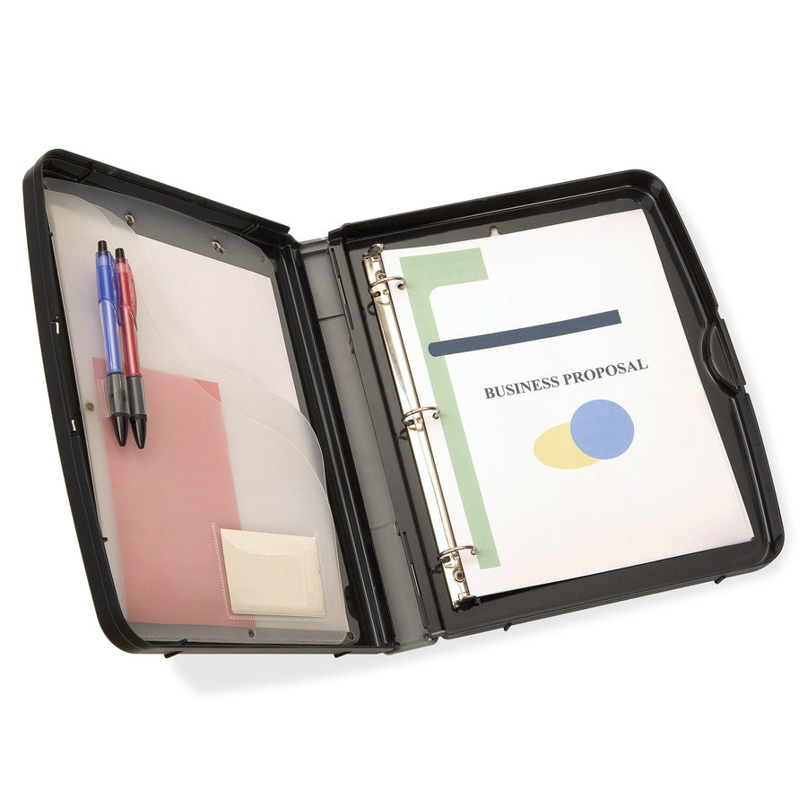 officemate-ringbinder-clipboard-storage-box-8-19-64--8-1-2-x-11-45-64--11-spring-clip-plastic-charcoal-1-each_oic83309 - 3