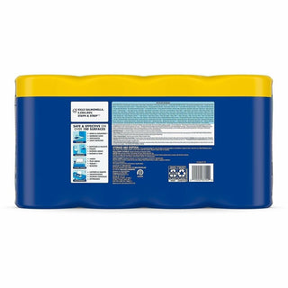 Lysol 4-pack Disinfecting Wipes - Lemon Lime Scent - 80.0 / Canister - 4 / Pack - Pre-moistened, Antibacterial, Disinfectant - White