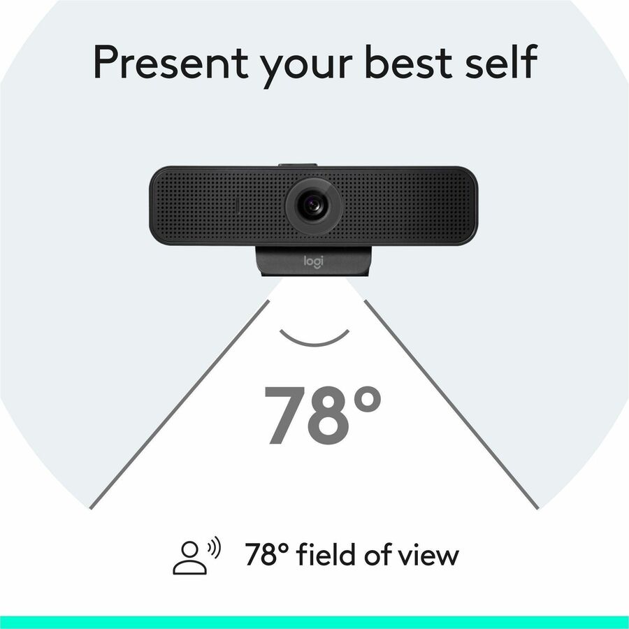 C925e Webcam, 1920 pixels x 1080 pixels, 2 Mpixels, Black