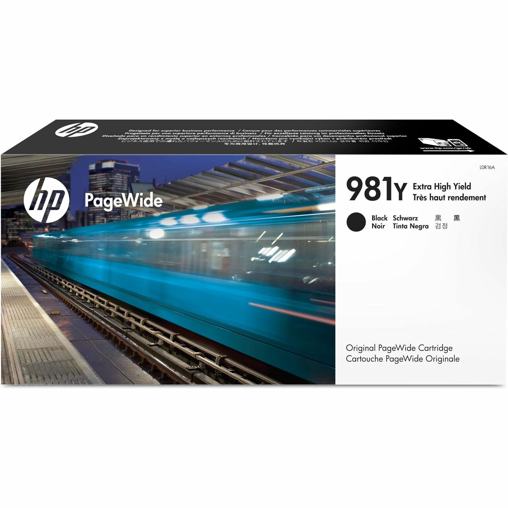 HP 981Y, (L0R16A) Extra High-Yield Black Original PageWide Cartridge