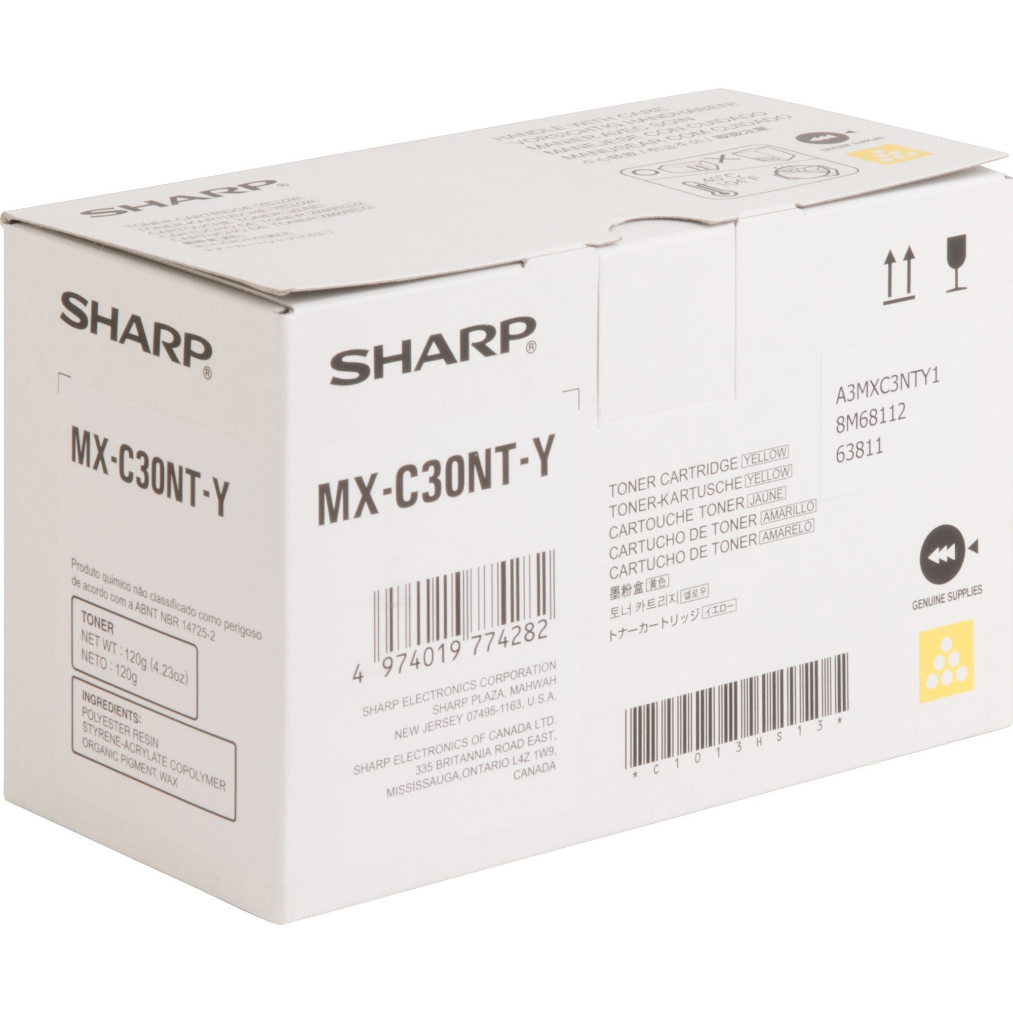 sharp-original-standard-yield-laser-toner-cartridge-yellow-1-each-6000-pages_shrmxc30nty - 1