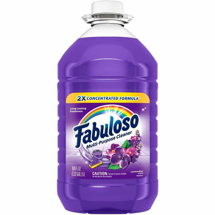 Fabuloso All Purpose Cleaner - For Multipurpose - 169 fl oz (5.3 quart) - Fresh, Lavender ScentBottle - 3 / Carton - Residue-free, pH Neutral, Child Safety Cap - Purple