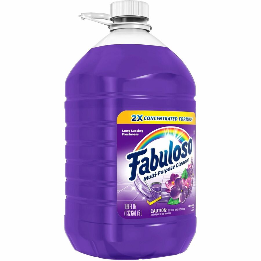 Fabuloso All Purpose Cleaner - For Multipurpose - 169 fl oz (5.3 quart) - Fresh, Lavender ScentBottle - 3 / Carton - Residue-free, pH Neutral, Child Safety Cap - Purple