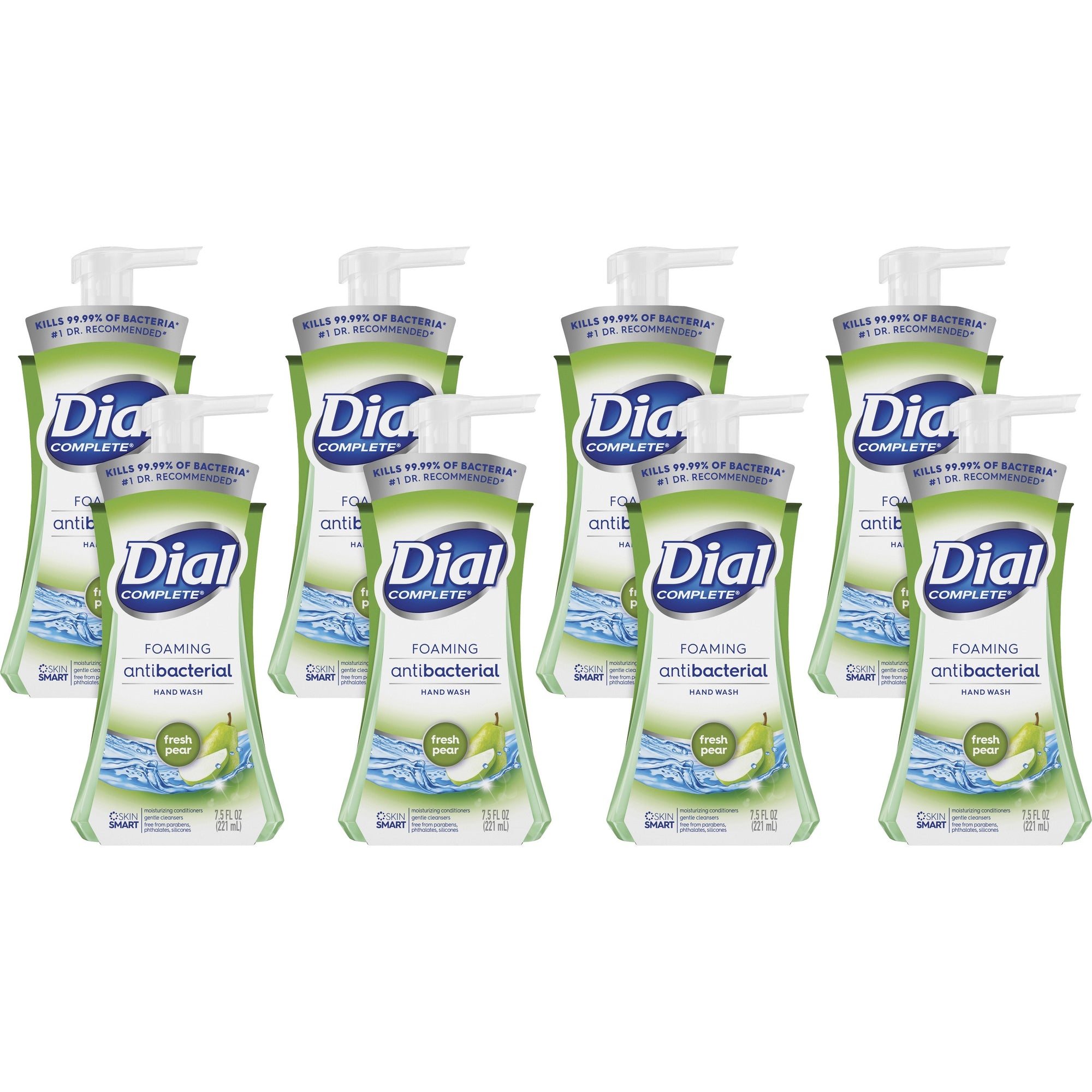 Antibacterial Foaming Hand Wash, Fresh Pear, 7.5 oz Pump Bottle, 8/Carton