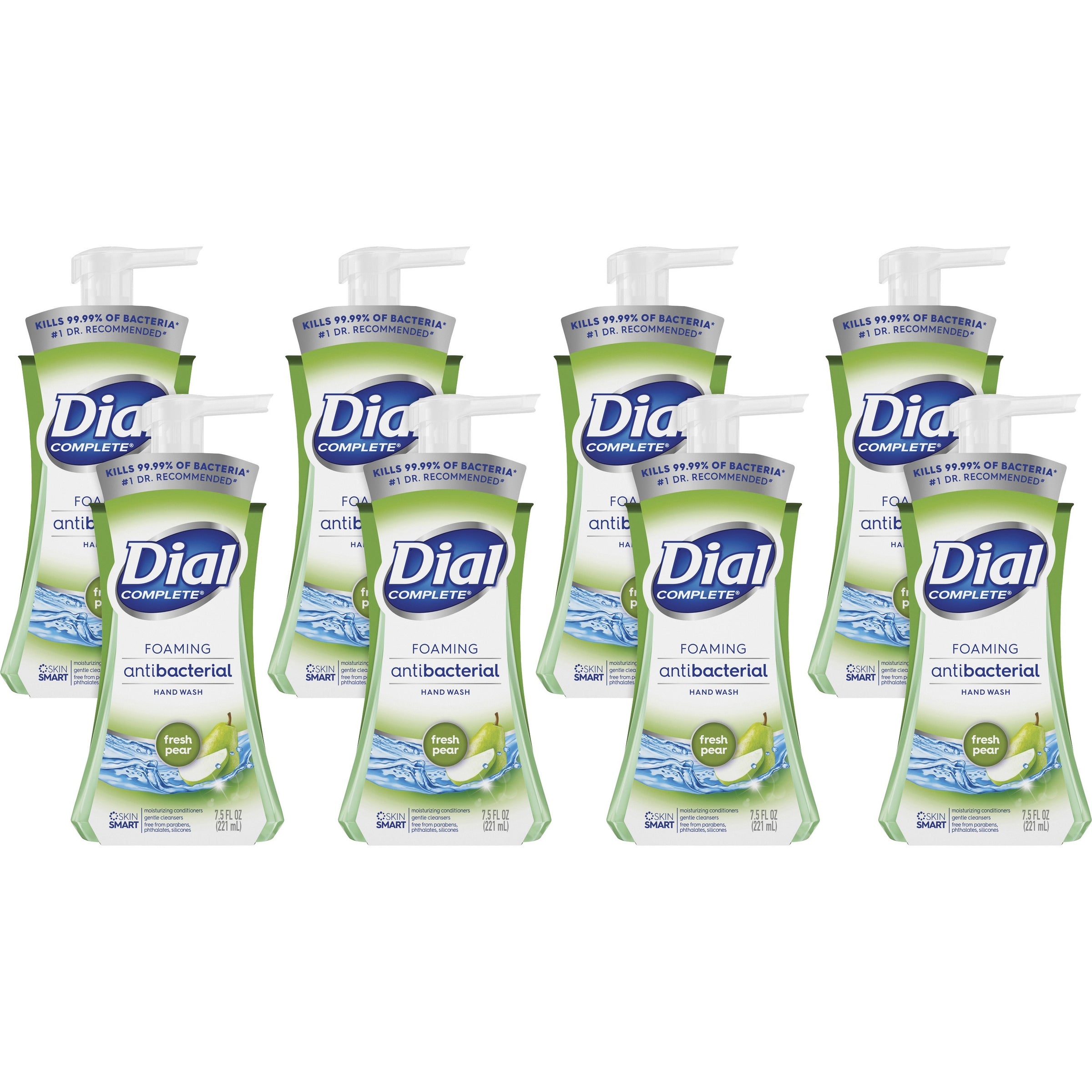 Antibacterial Foaming Hand Wash, Fresh Pear, 7.5 oz Pump Bottle, 8/Carton