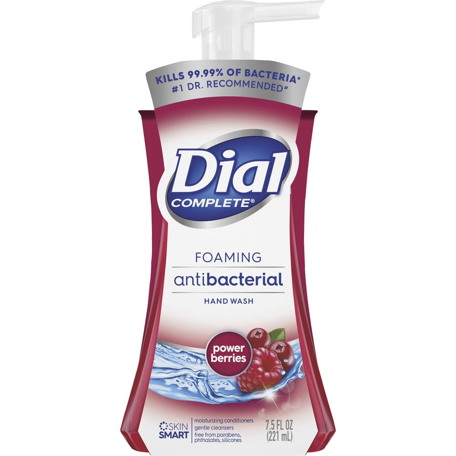 Antibacterial Foaming Hand Wash, Power Berries, 7.5 oz Pump Bottle, 8/Carton
