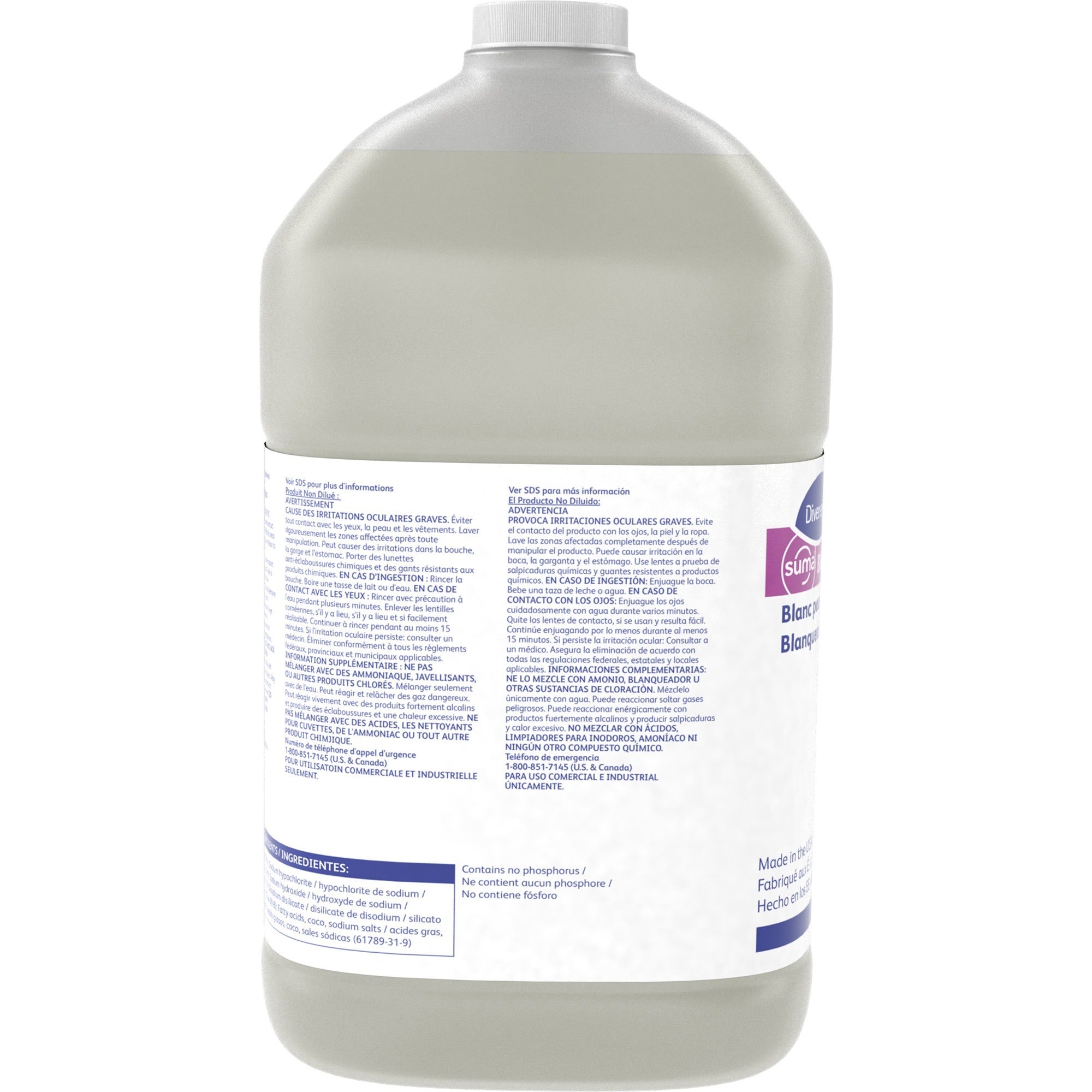 diversey-suma-block-whitener-ready-to-use-128-fl-oz-4-quart-chlorine-scent-4-carton-non-corrosive-yellow_dvo904404ct - 3