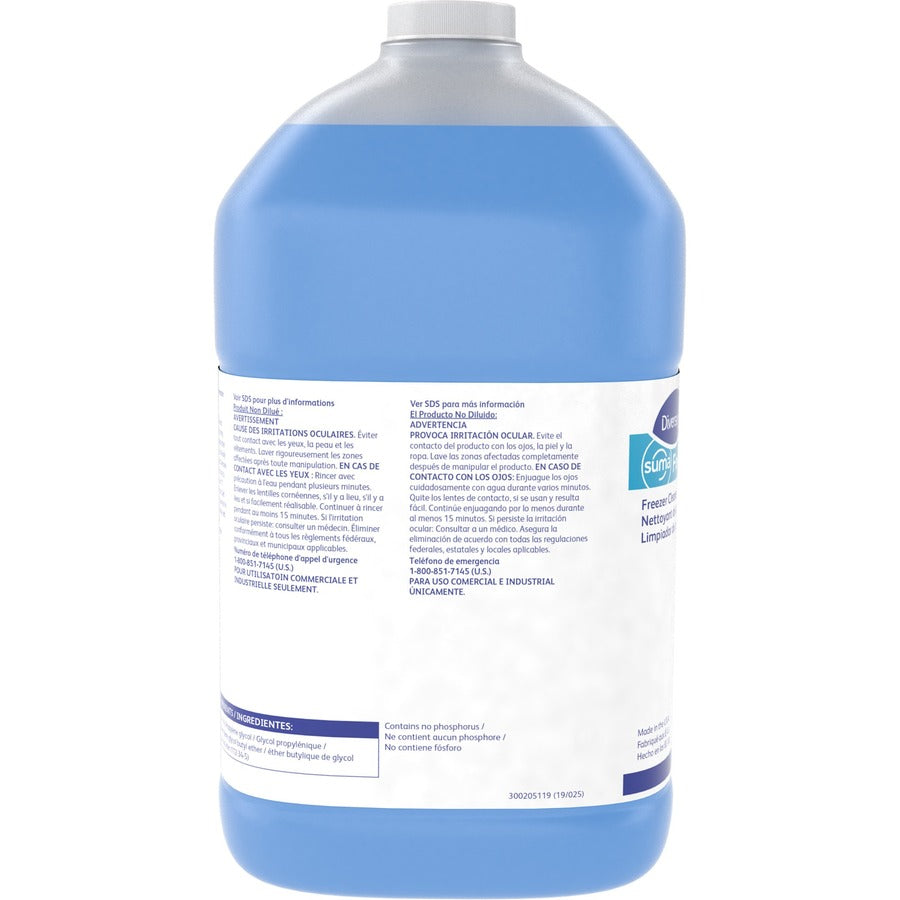 Diversey Suma Freeze D2.9 Freezer Cleaner - Ready-To-Use - 128 fl oz (4 quart) - 4 / Carton - Phosphate-free, Residue-free, Fragrance-free - Blue