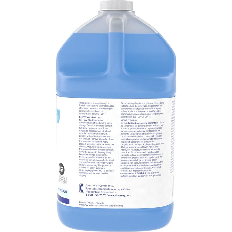 Diversey Suma Freeze D2.9 Freezer Cleaner - Ready-To-Use - 128 fl oz (4 quart) - 4 / Carton - Phosphate-free, Residue-free, Fragrance-free - Blue