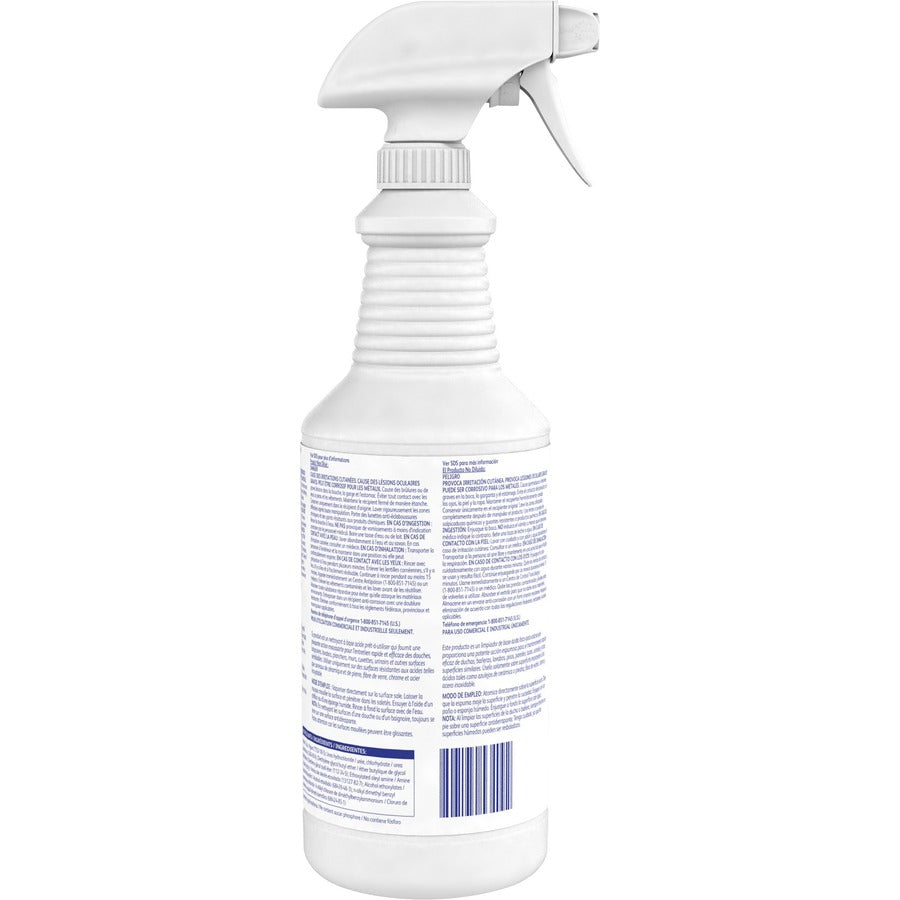 Diversey Foaming Acid Restroom Cleaner - Ready-To-Use - 32 fl oz (1 quart) - Fresh Scent - 12 / Carton - Strong - Red