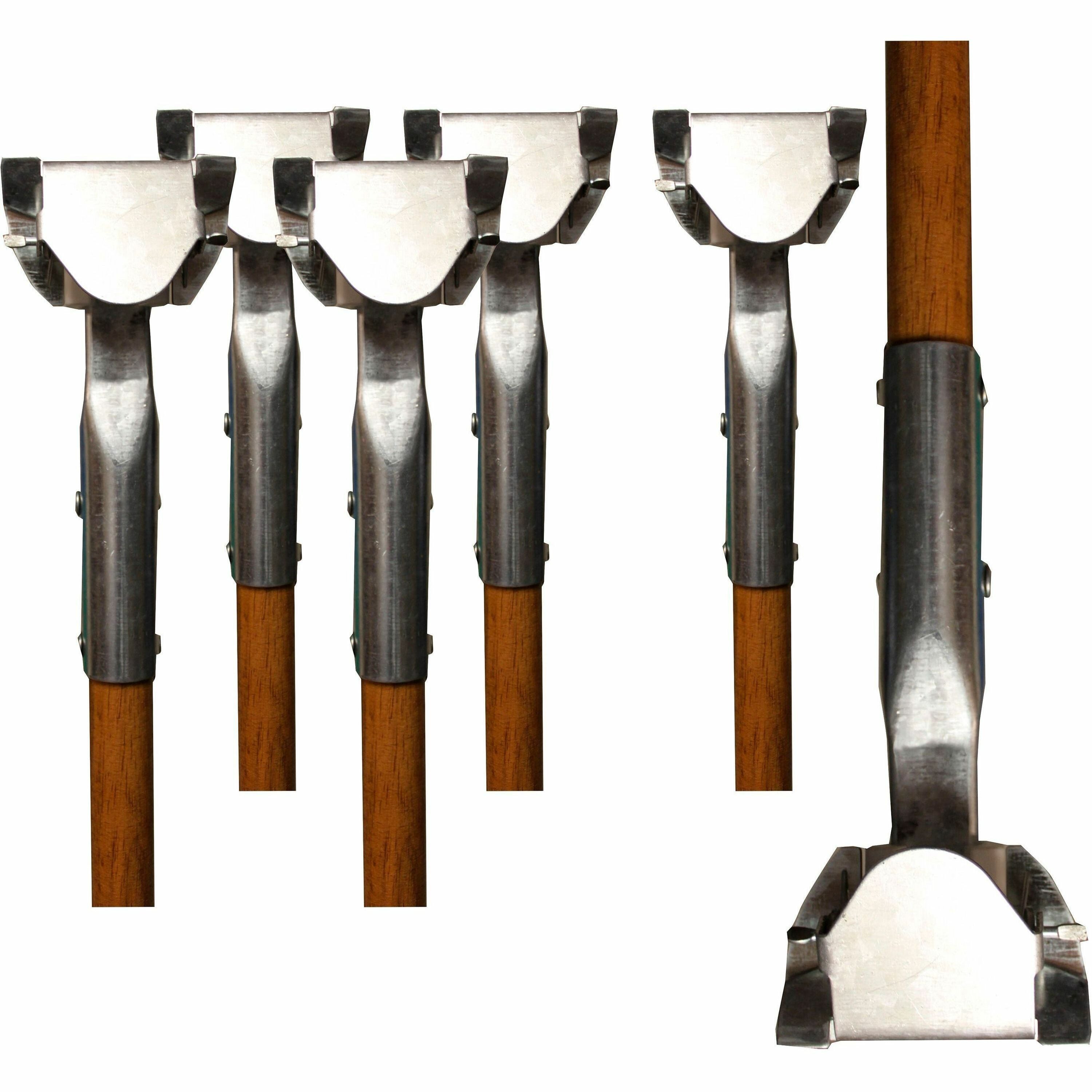 genuine-joe-dust-mop-snap-on-wood-handle-60-length-150-diameter-natural-silver-wood-6-carton_gjo02331ct - 1