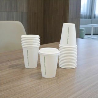Genuine Joe 12 oz Eco-friendly Paper Cups - 50 / Pack - 20 / Carton - White - Paper