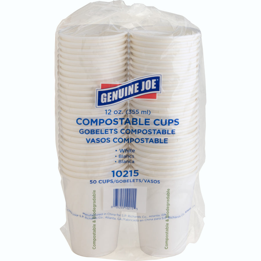 genuine-joe-12-oz-eco-friendly-paper-cups-50-pack-20-carton-white-paper_gjo10215ct - 6