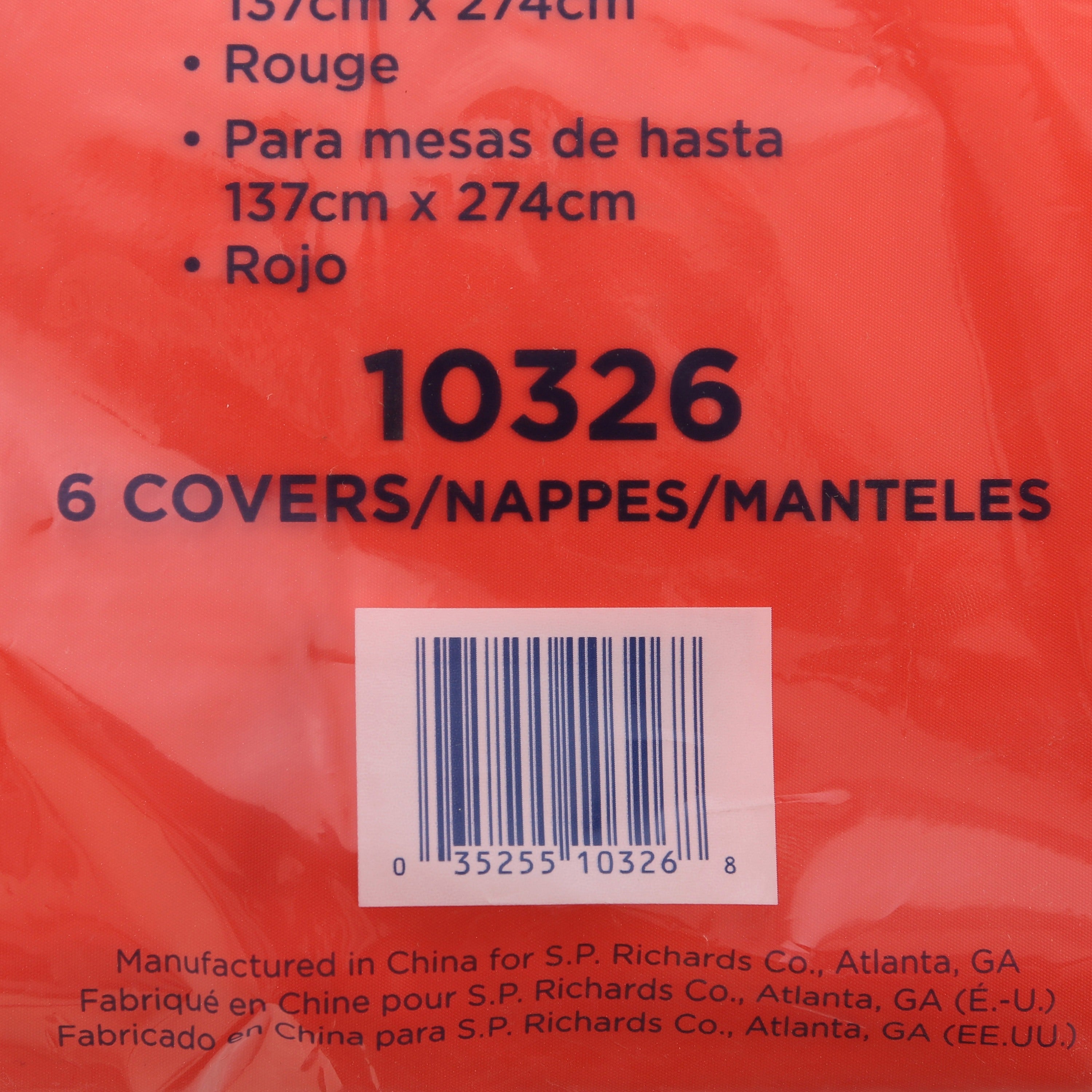 genuine-joe-plastic-rectangular-table-covers-108-length-x-54-width-plastic-red-24-carton_gjo10326ct - 2