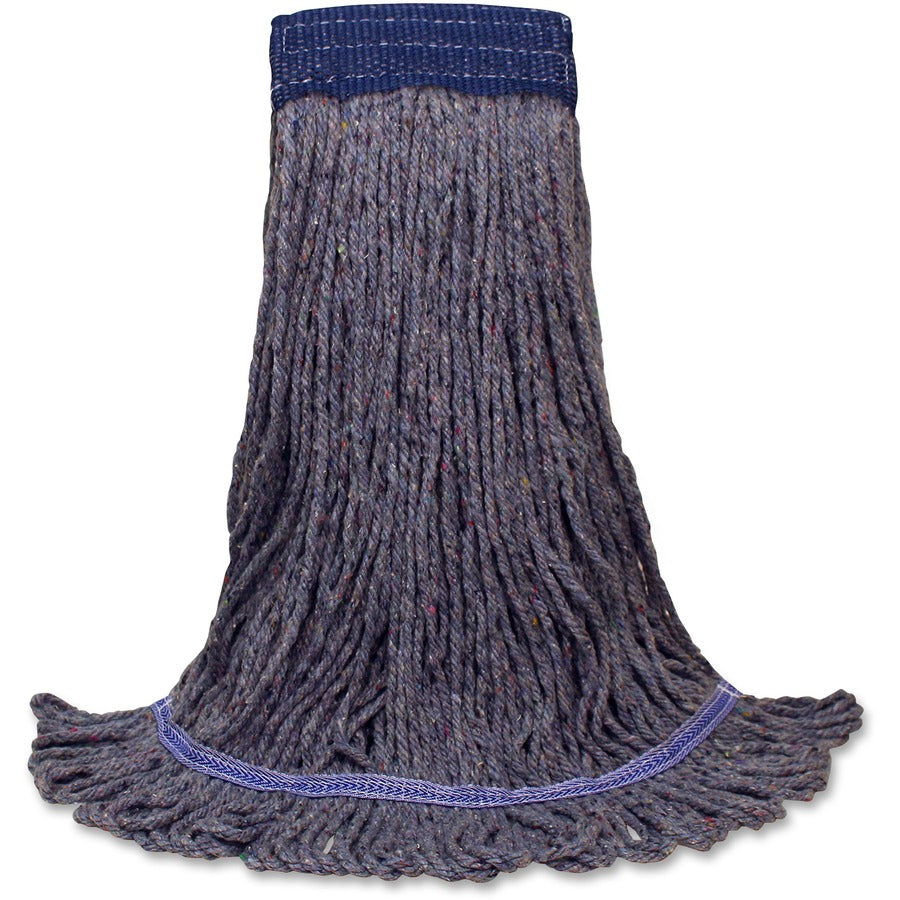 Genuine Joe 5" Headband Earth Mop Refill - Polyester Fiber - 12 / Carton