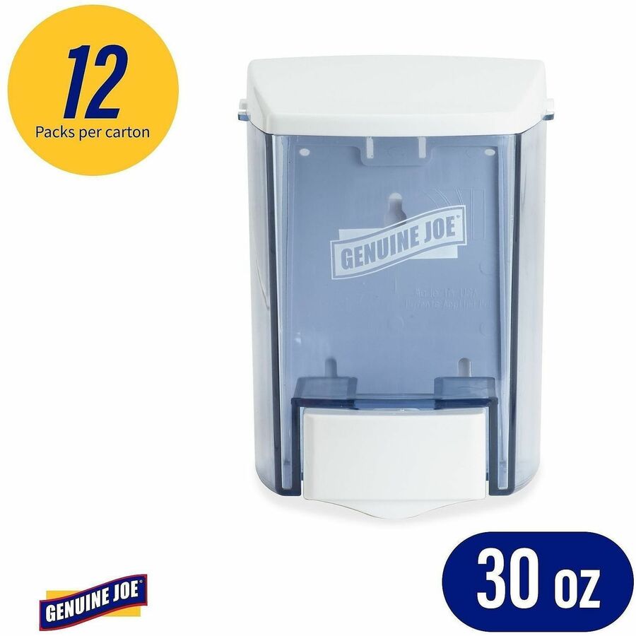 Genuine Joe 30 oz Soap Dispenser - Manual - 30 fl oz Capacity - 12 / Carton