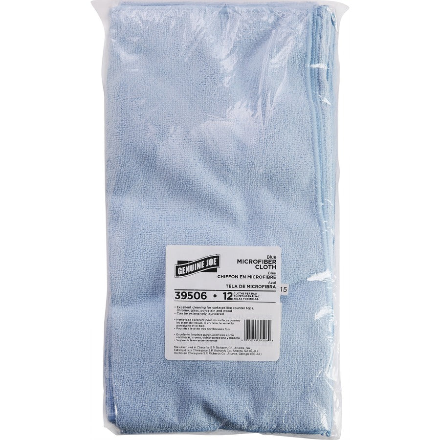 genuine-joe-general-purpose-microfiber-cloth-for-general-purpose-16-length-x-16-width-120-bag-15-carton-blue_gjo39506ct - 4