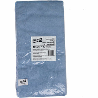 Genuine Joe General Purpose Microfiber Cloth - For General Purpose - 16" Length x 16" Width - 12.0 / Bag - 15 / Carton - Blue