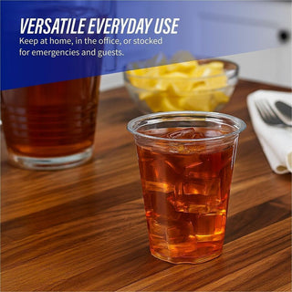 Genuine Joe 16 oz Clear Plastic Cups - 25 / Pack - 20 / Carton - Clear - Plastic - Cold Drink, Beverage