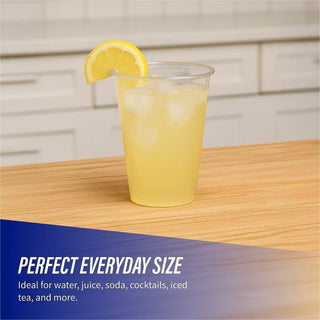 Genuine Joe 12 oz Clear Plastic Cups - 25 / Pack - 20 / Carton - Clear - Plastic - Cold Drink, Beverage