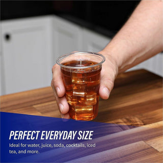 Genuine Joe 9 oz Clear Plastic Cups - 50 / Pack - 20 / Carton - Clear - Plastic - Cold Drink, Beverage