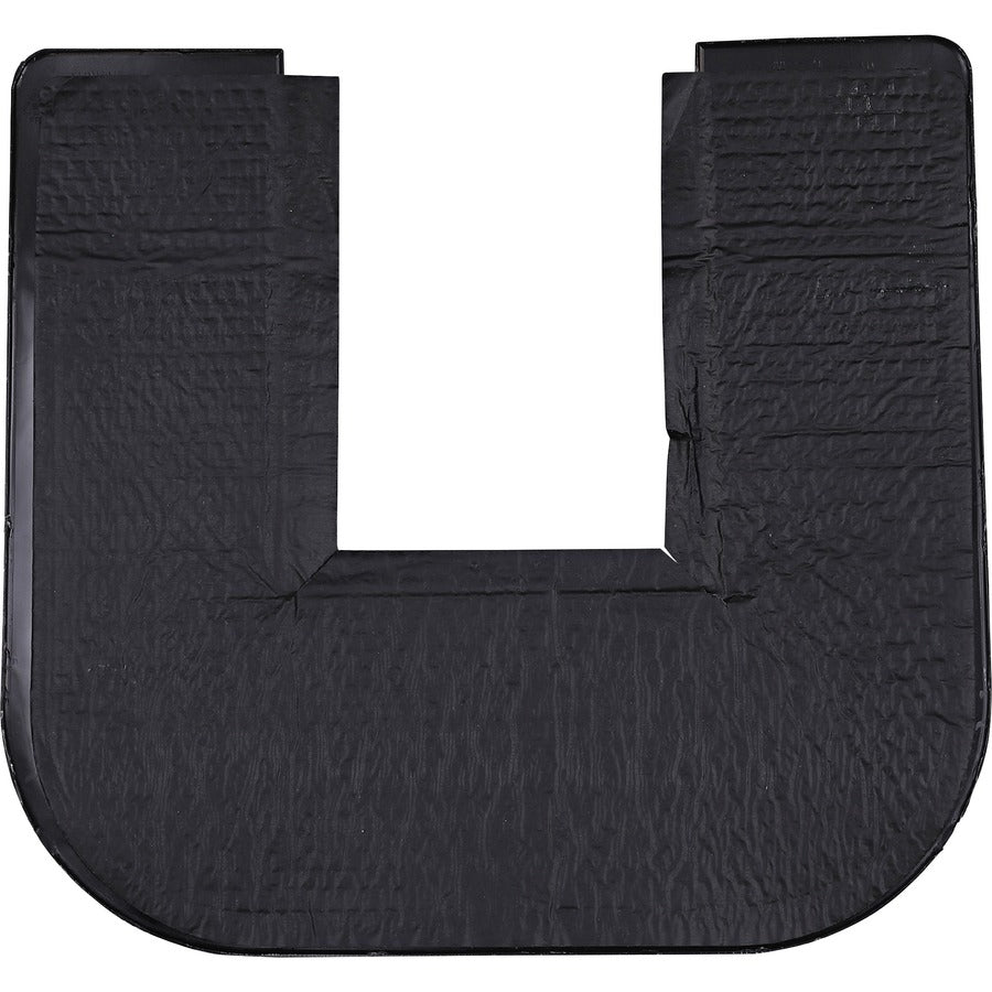 Genuine Joe Deodorizing Commode Mat - Restroom - Black - 6 / Carton