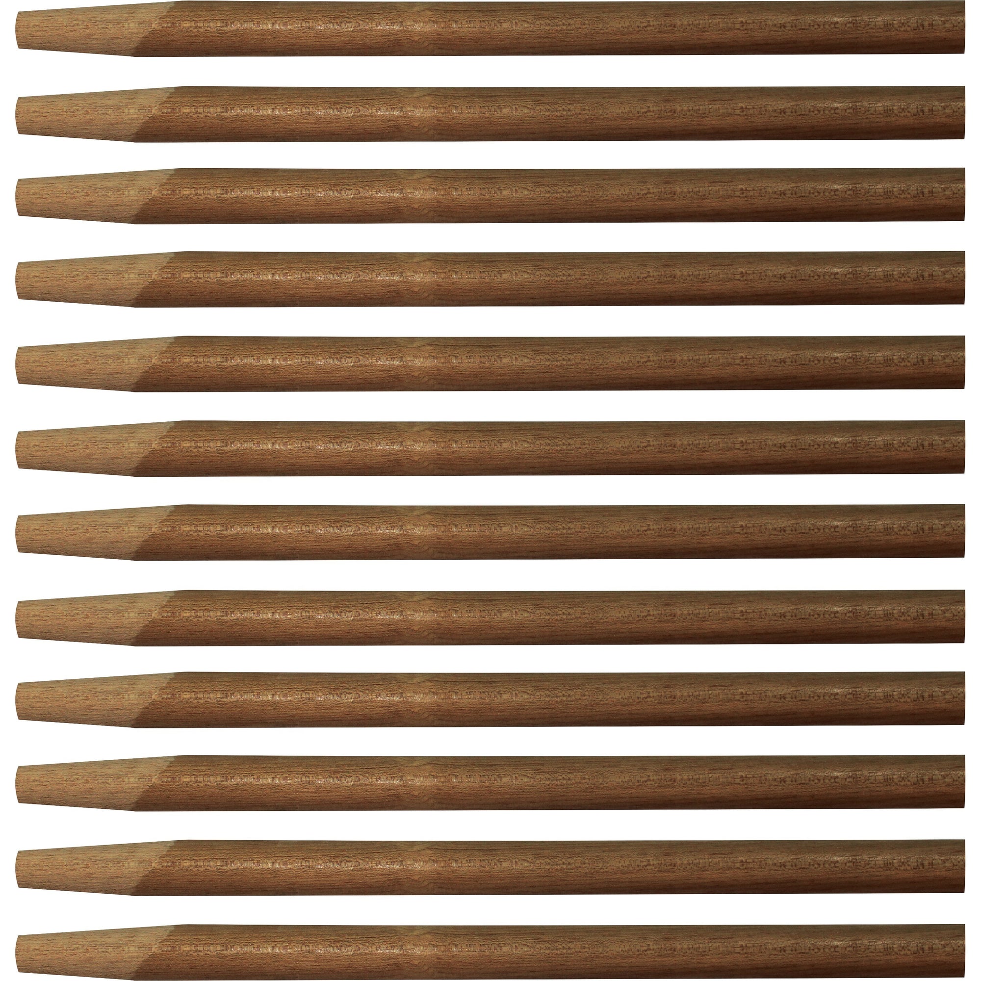 Genuine Joe Squeegee Handle - 60" Length - 1.13" Diameter - Natural - Wood - 12 / Carton