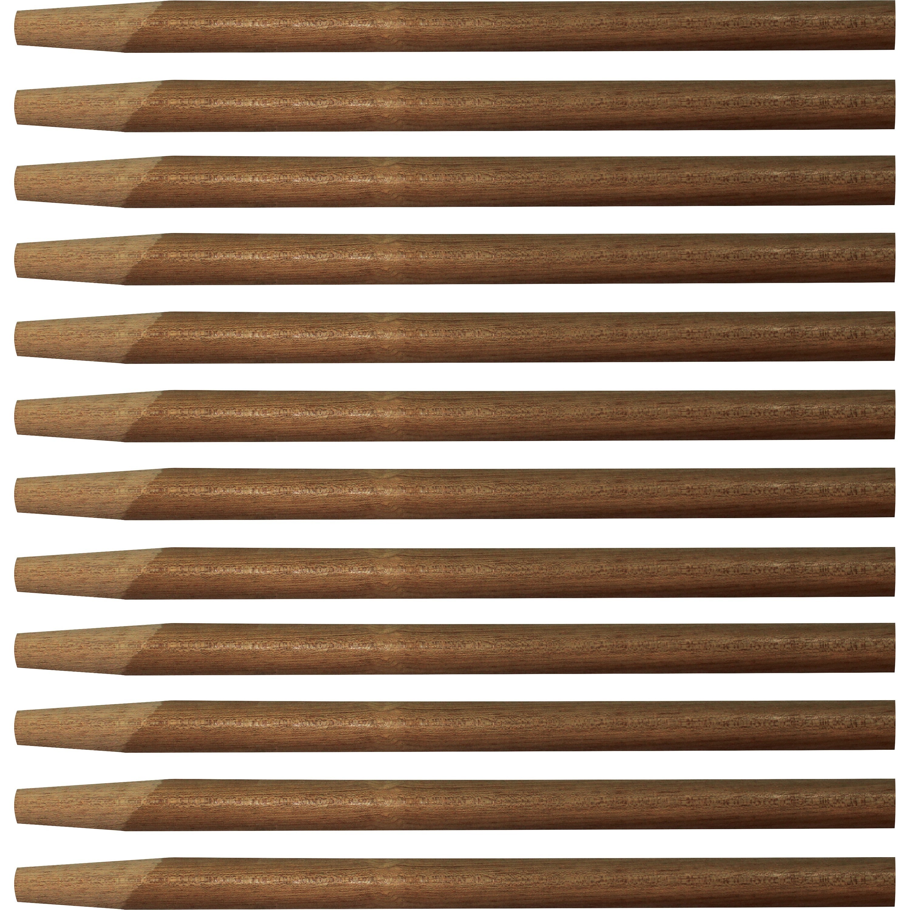 Genuine Joe Squeegee Handle - 60" Length - 1.13" Diameter - Natural - Wood - 12 / Carton