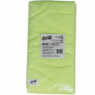 Genuine Joe General-purpose Microfiber Cloth - For General Purpose - 16" Length x 16" Width - 12.0 / Bag - 15 / Carton - Durable - Yellow