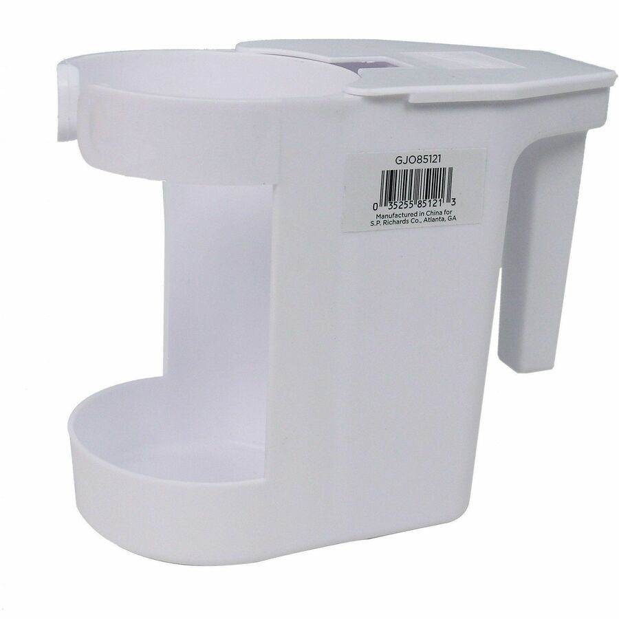 Genuine Joe Toilet Bowl Mop Caddy - 12 / Carton - White