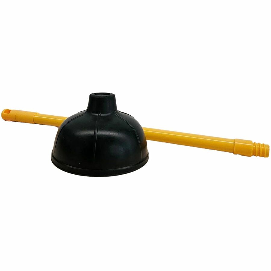 genuine-joe-value-plus-plunger-575-cup-diameter-23-length-yellow-drain-toilet-pipe_gjo85130ct - 4