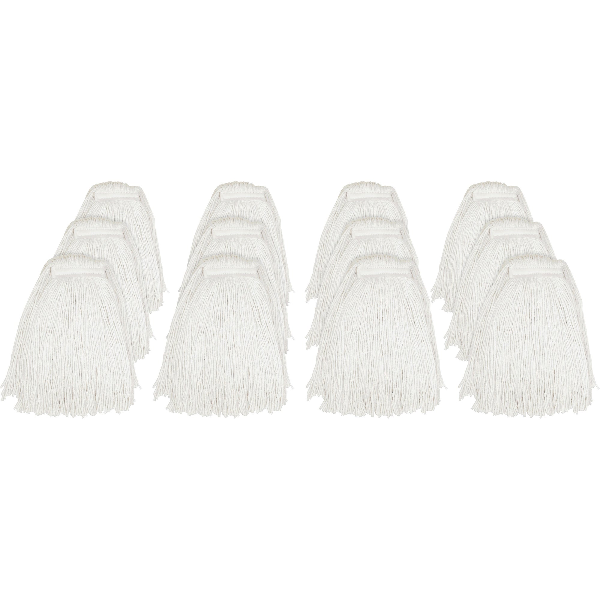 Genuine Joe Cut End Mophead - Rayon - 12 / Carton