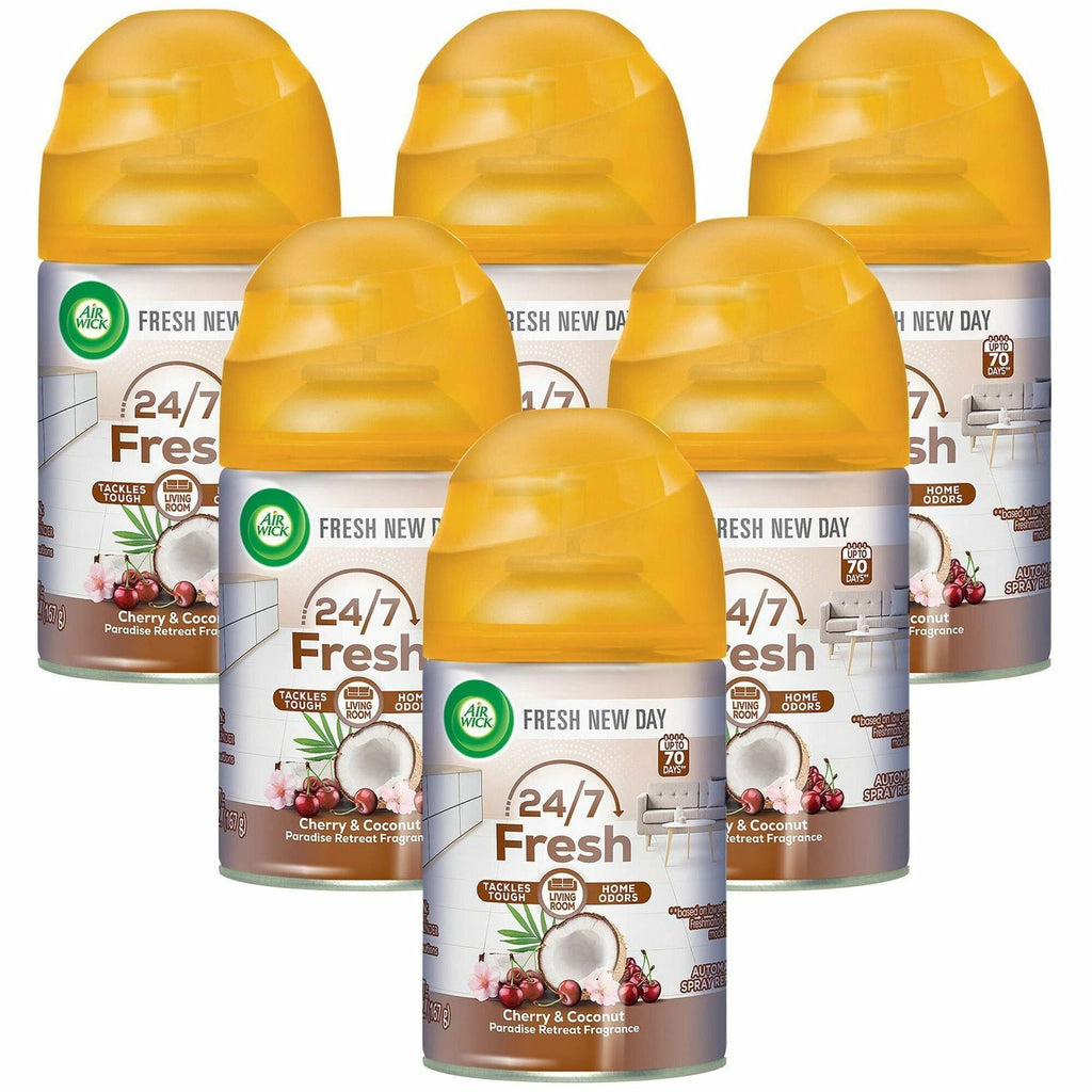 air-wick-freshmatic-life-scents-refill-spray-62-fl-oz-02-quart-paradise-retreat-60-day-6-carton-wall-mountable-long-lasting_rac91099ct - 1