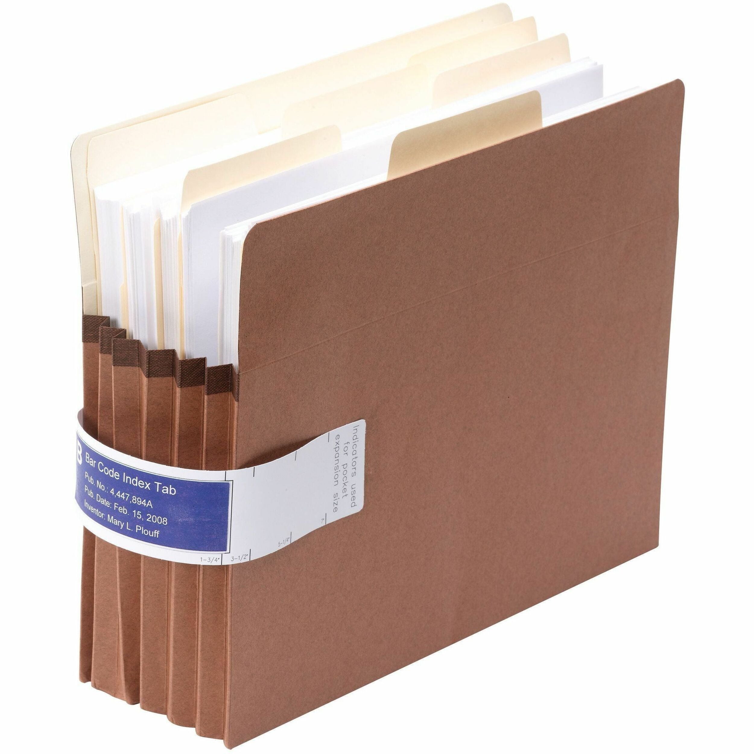 Viewables Pocket Label Pulls, 1.63 x 10.13, White, 5/Sheet, 9 Sheets/Pack