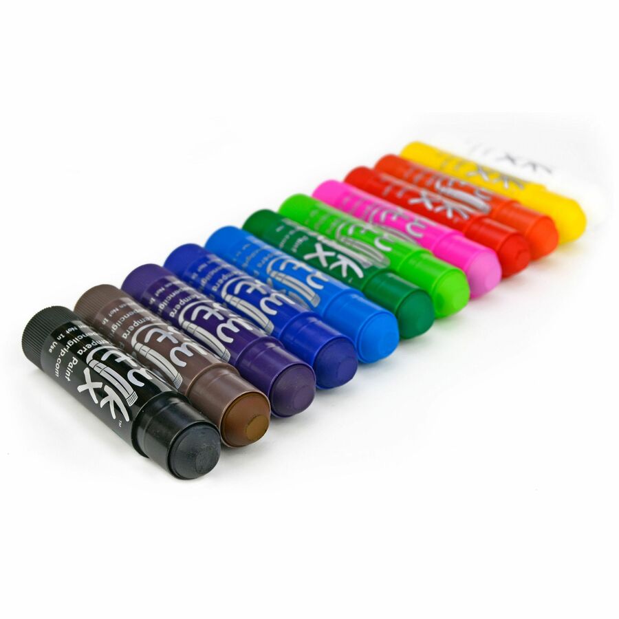 Kwik Stick Tempera Paint, 3.5", Assorted Colors, 24/Pack
