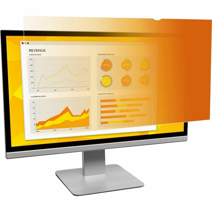 3M Gold Privacy Filter for 23in Monitor, 16:9, GF230W9B - For 23" Widescreen LCD Monitor - 16:9 - Scratch Resistant, Dust Resistant