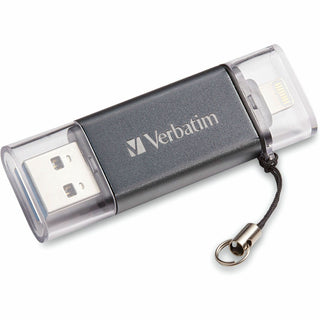 Store 'n' Go Dual USB 3.0 Flash Drive for Apple Lightning Devices, 32 GB, Graphite