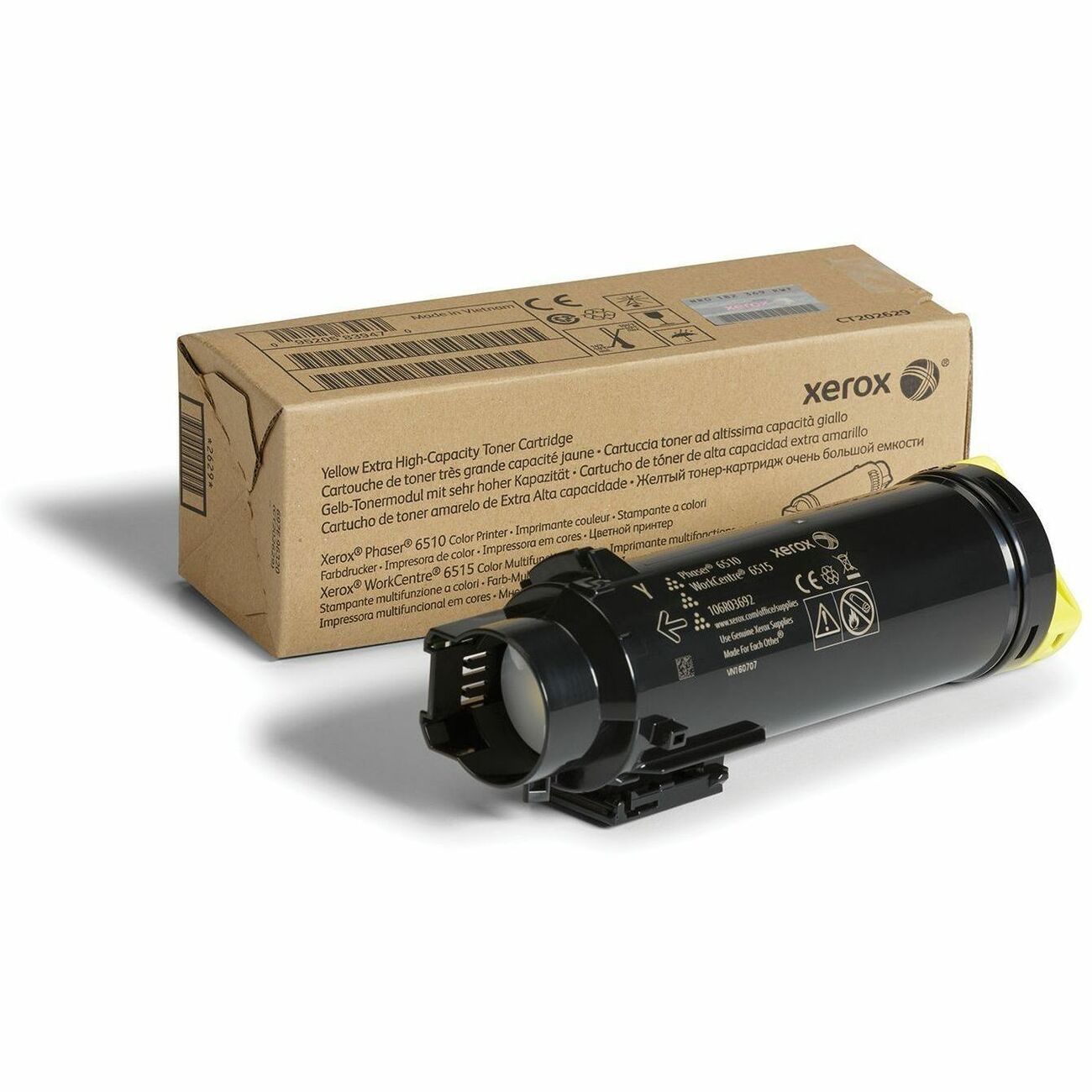 106R03692 Extra High-Yield Toner, 4,300 Page-Yield, Yellow