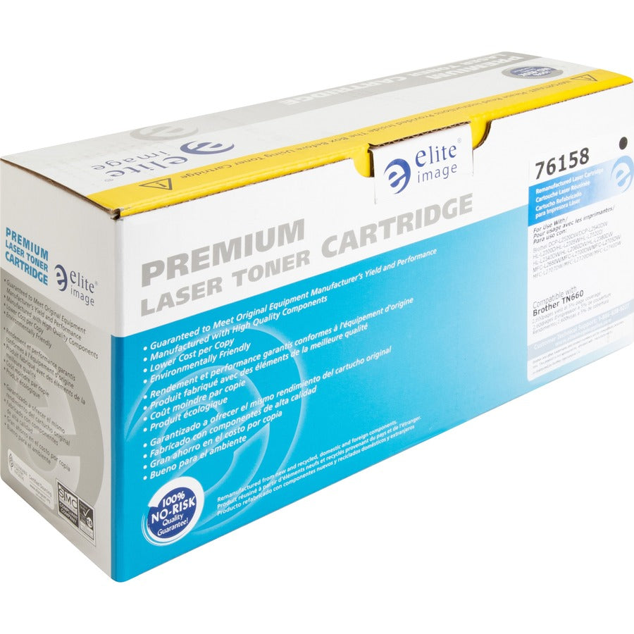 Elite Image Remanufactured Toner Cartridge - Alternative for Brother (TN660) - Laser - 2600 Pages - Black - 1 Each