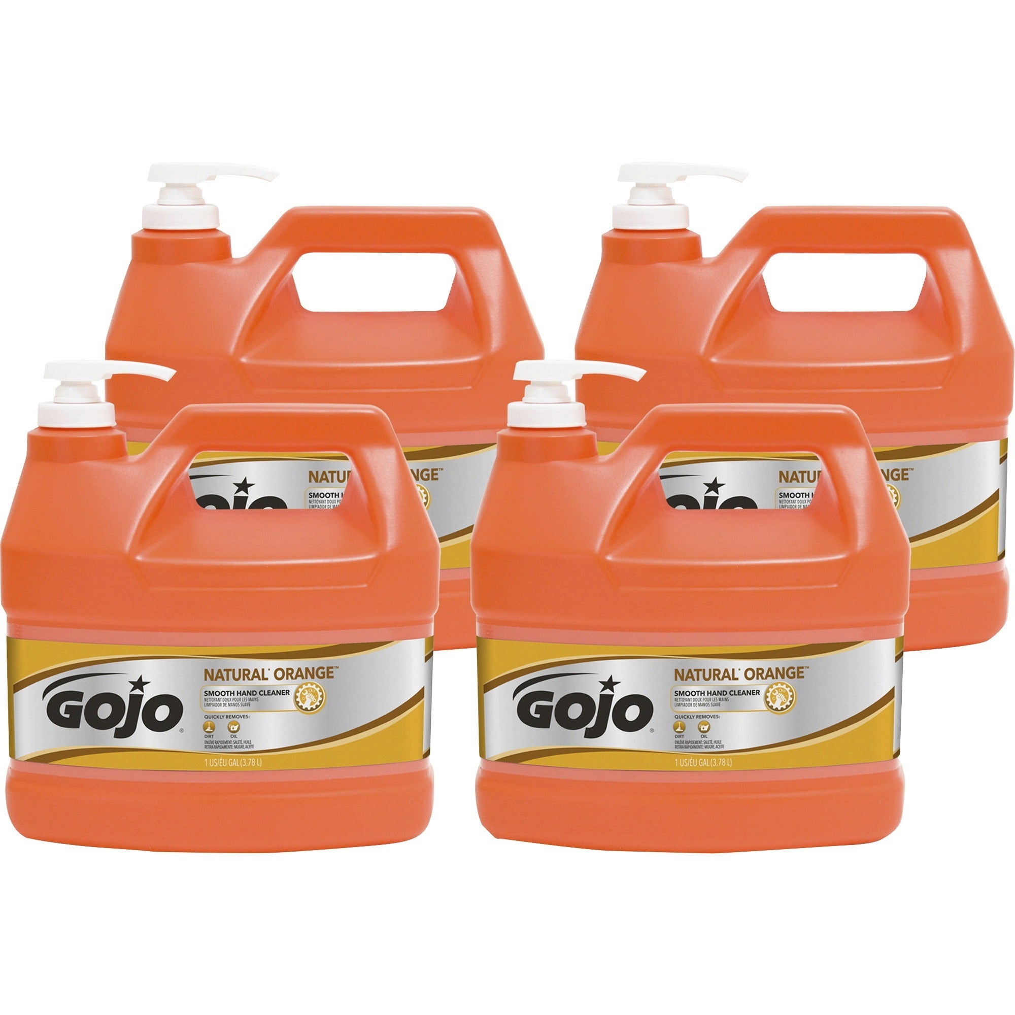 gojo-natural-orange-smooth-hand-cleaner-citrus-scentfor-1-gal-38-l-pump-bottle-dispenser-soil-remover-dirt-remover-grease-remover-hand-orange-4-carton_goj094504ct - 1